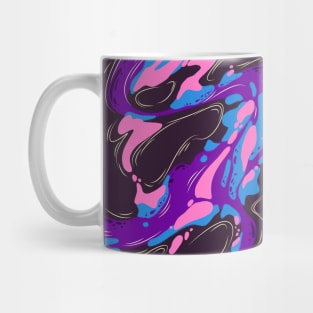 Fluid Pink - Purple & Blue Ink Abstract Mug